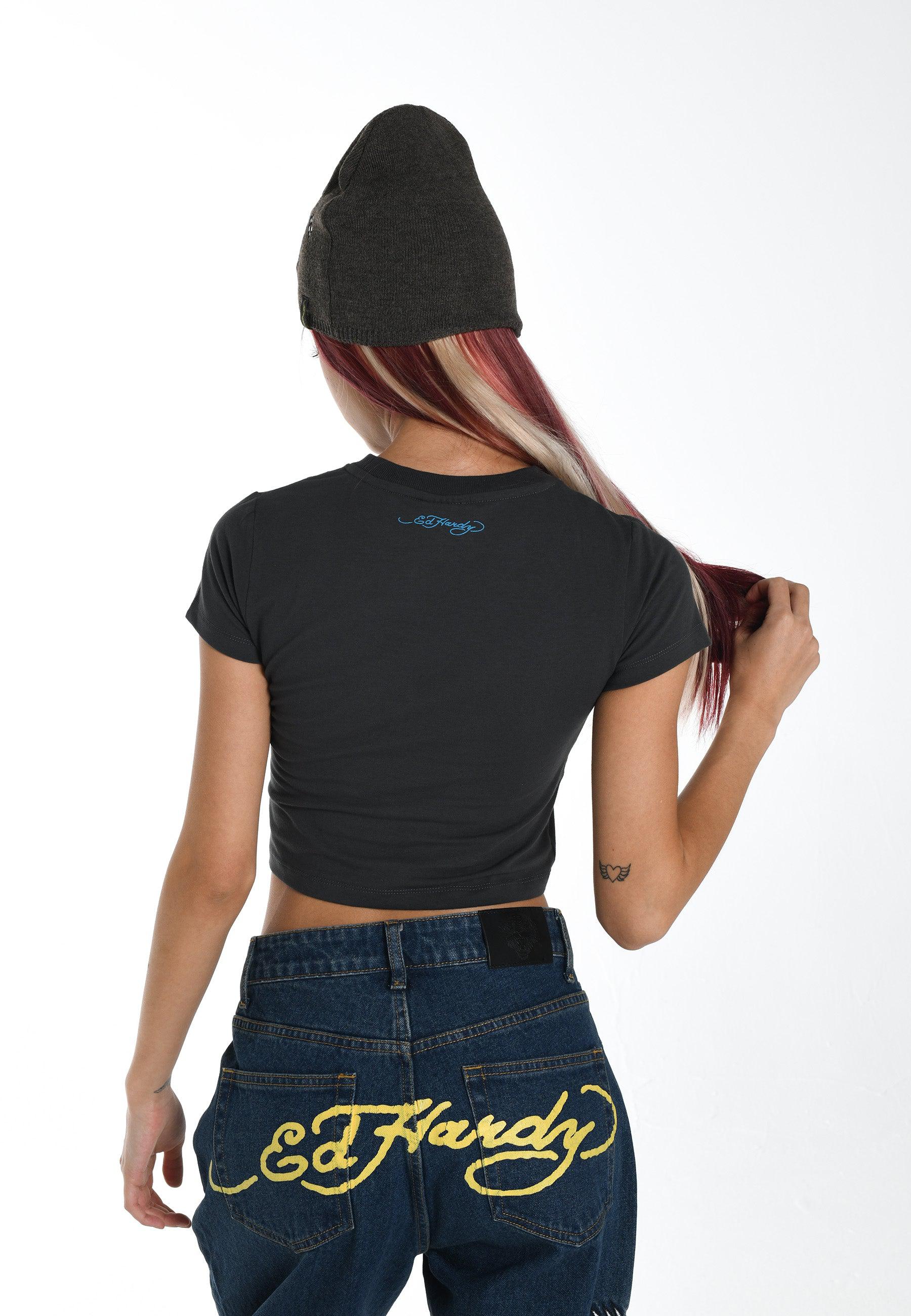 Womens California Dreamer Baby T-Shirt - Black - Image 3