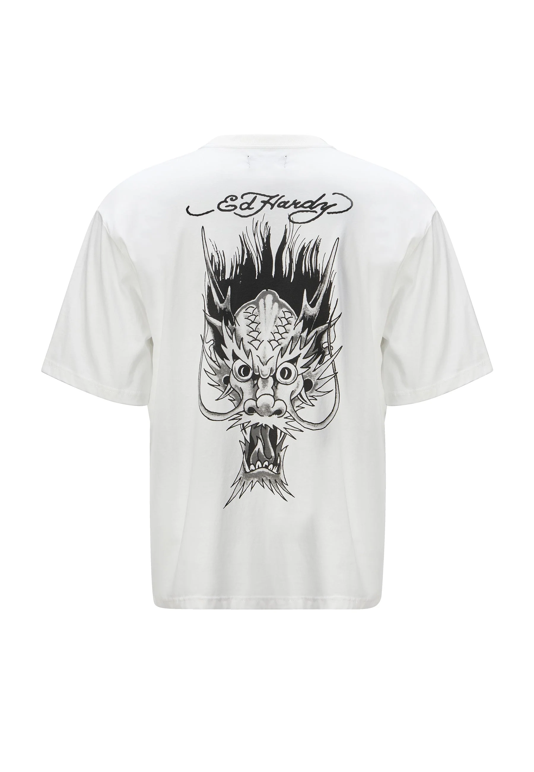 Mens Dragons-Back Tonal T-Shirt - White - Image 5