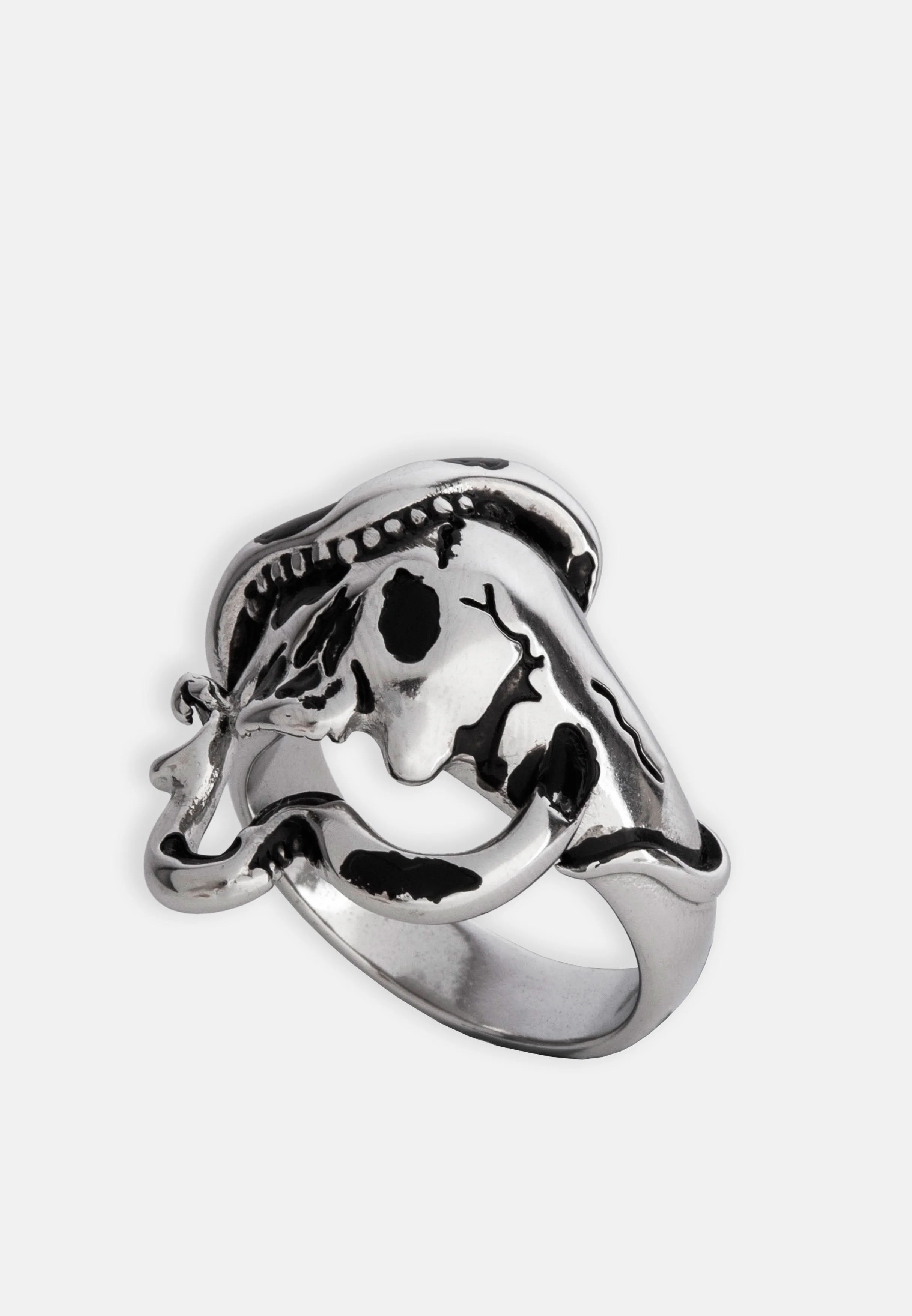 Ed Hardy Skull and Snake Ring - Silver - Image 3