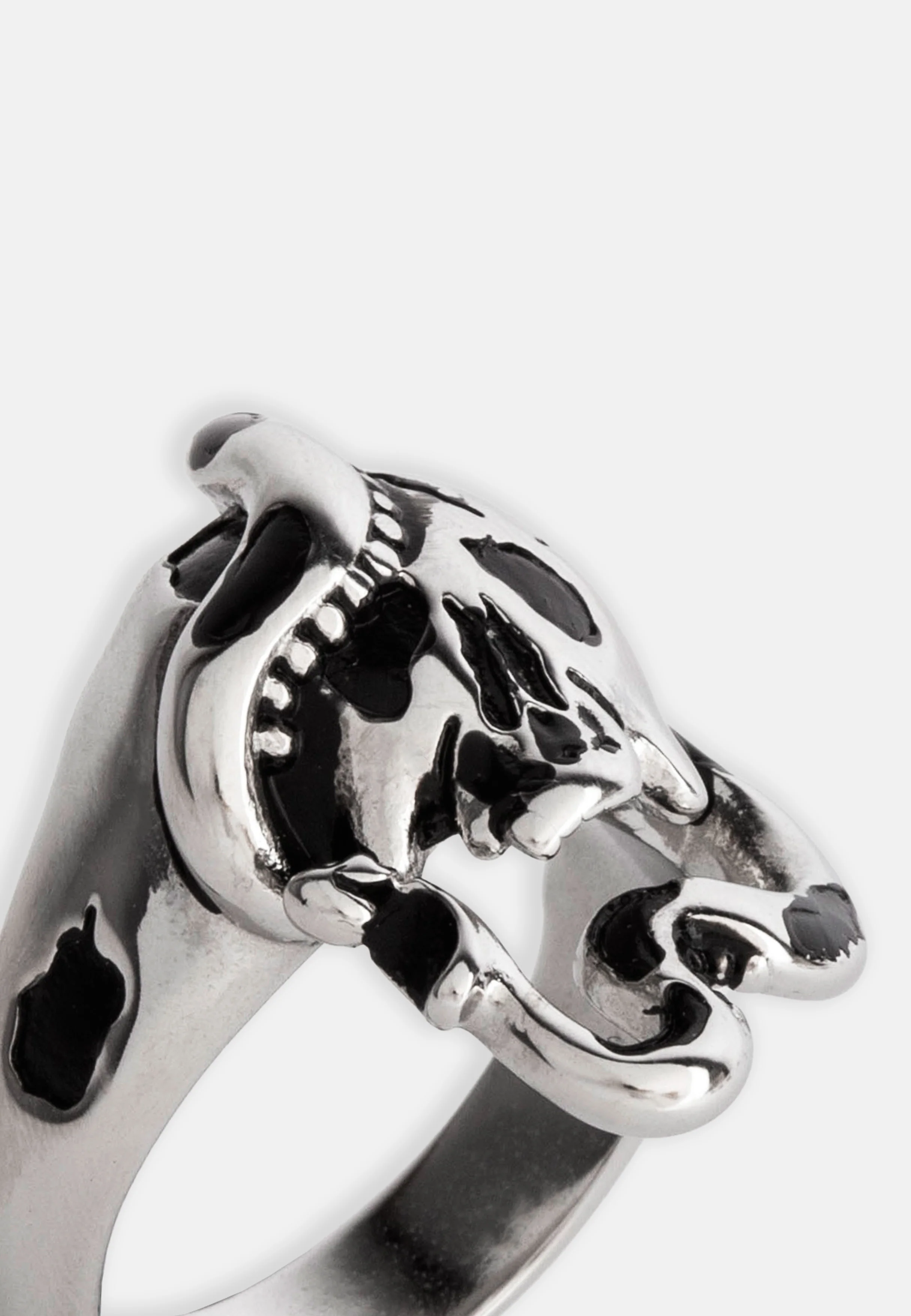 Ed Hardy Skull and Snake Ring - Silver - Image 4