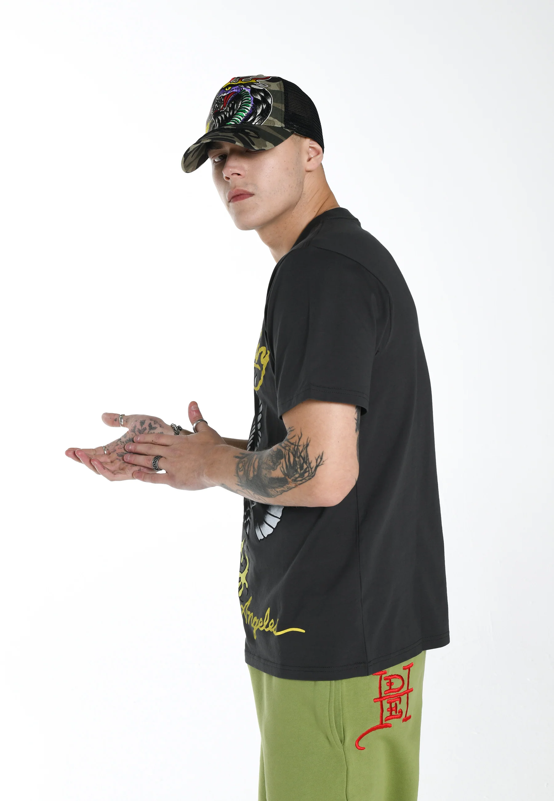 Mens Glide-Eagle T-Shirt - Charcoal - Image 6