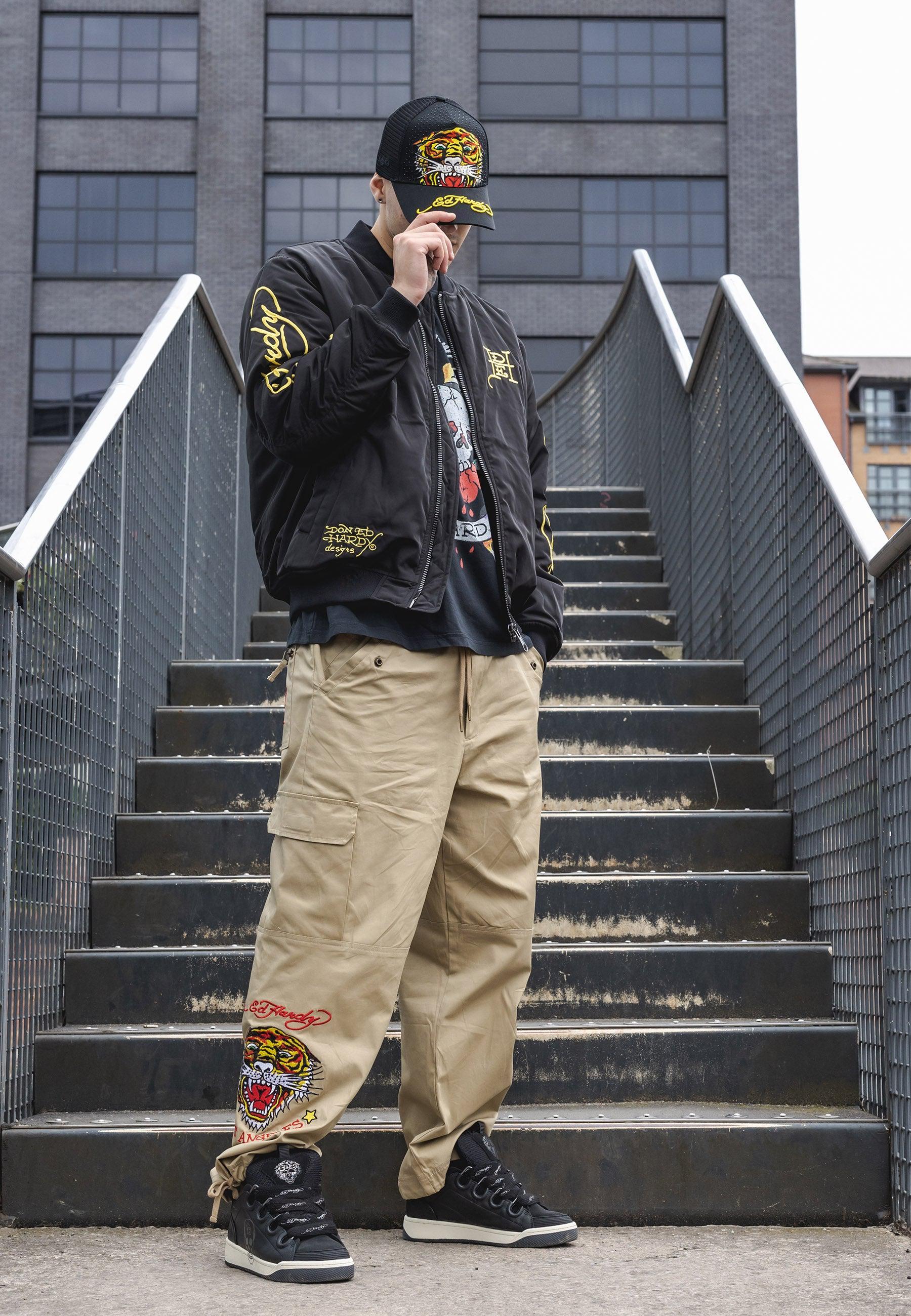 Mens La-Tiger-Roar Bomber Jacket - Black - Image 5