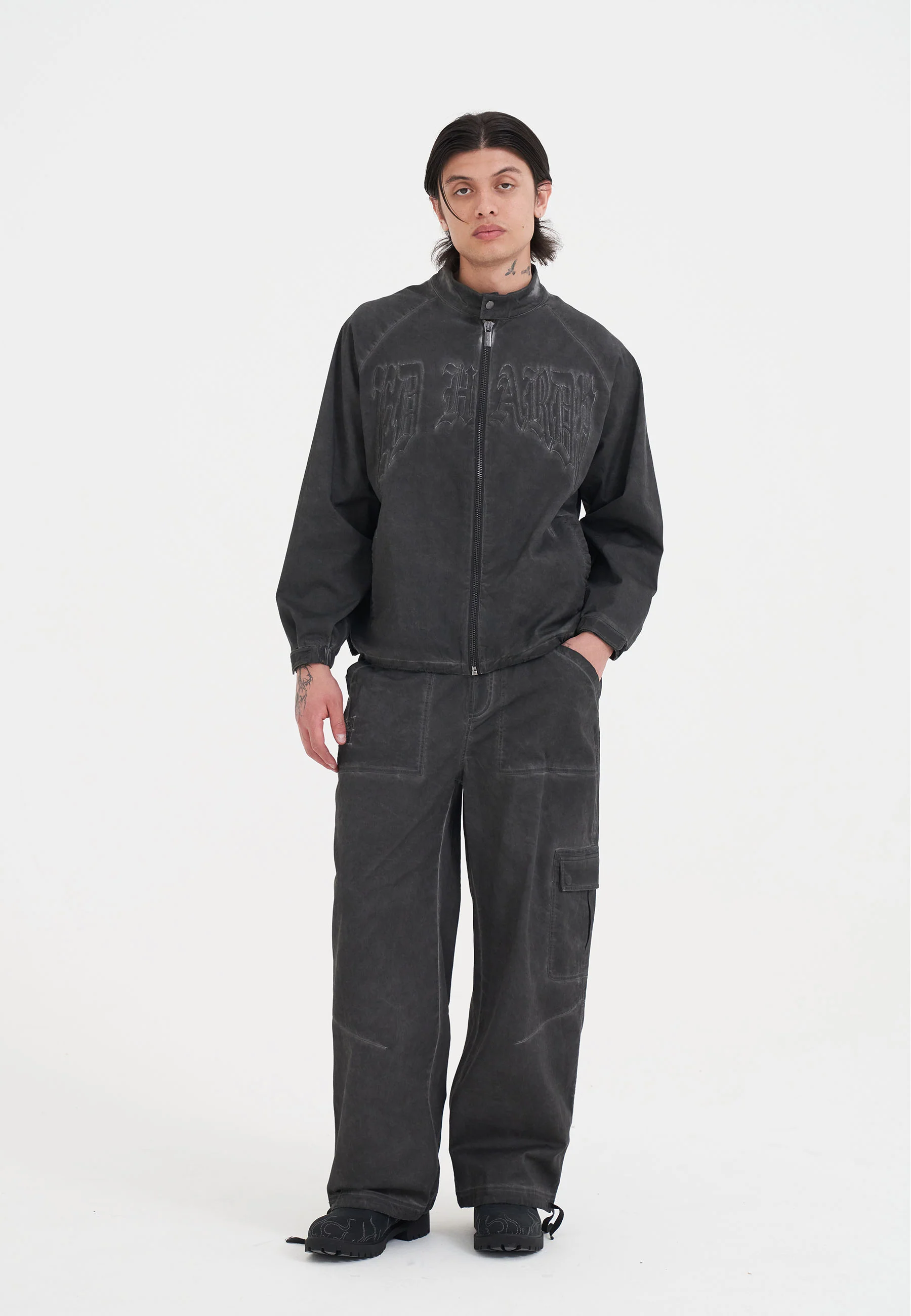 Mens Angel Track Pants - Grey - Image 5