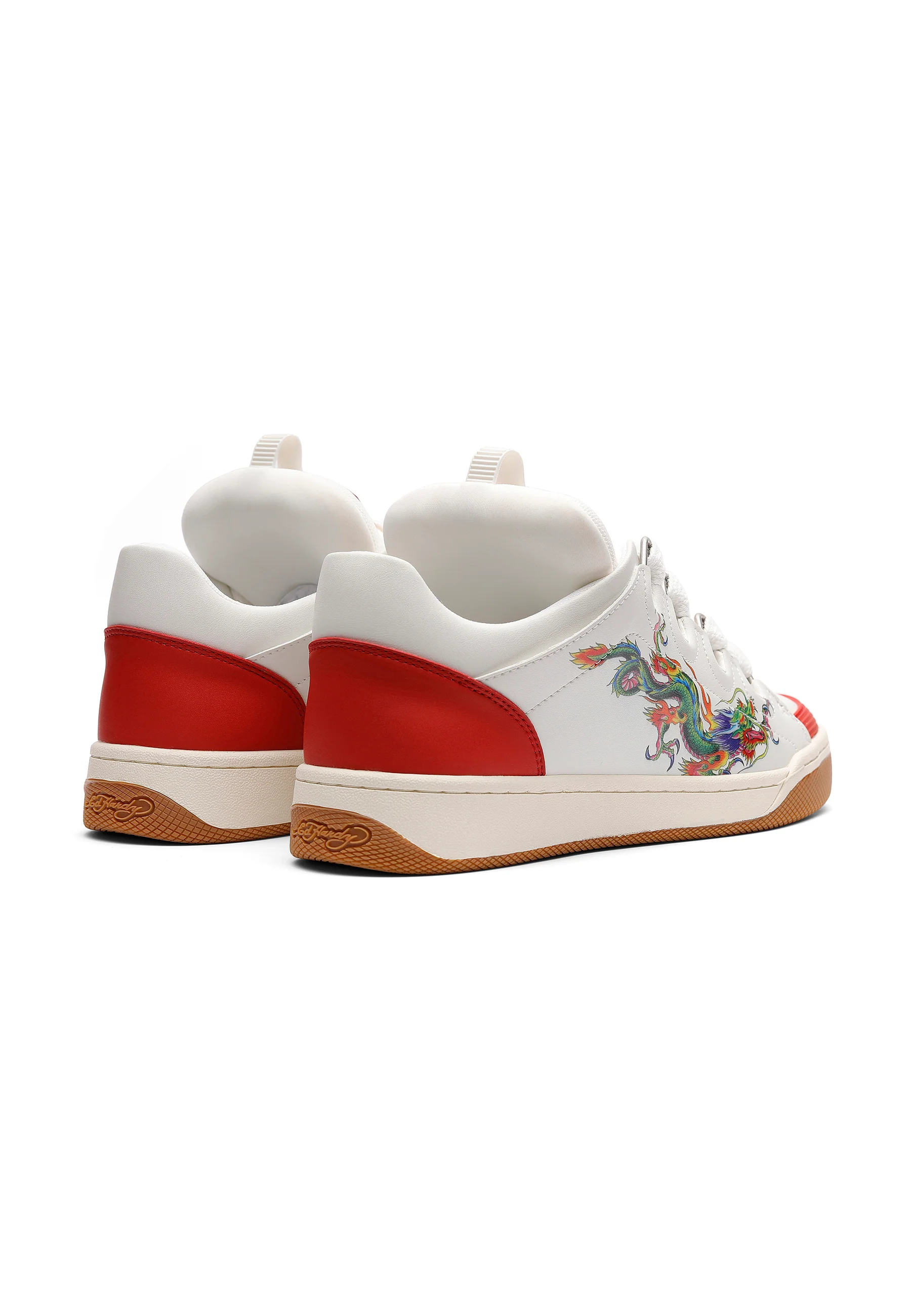 Mens Hardflip Low - Dragons - White/Red - Image 3