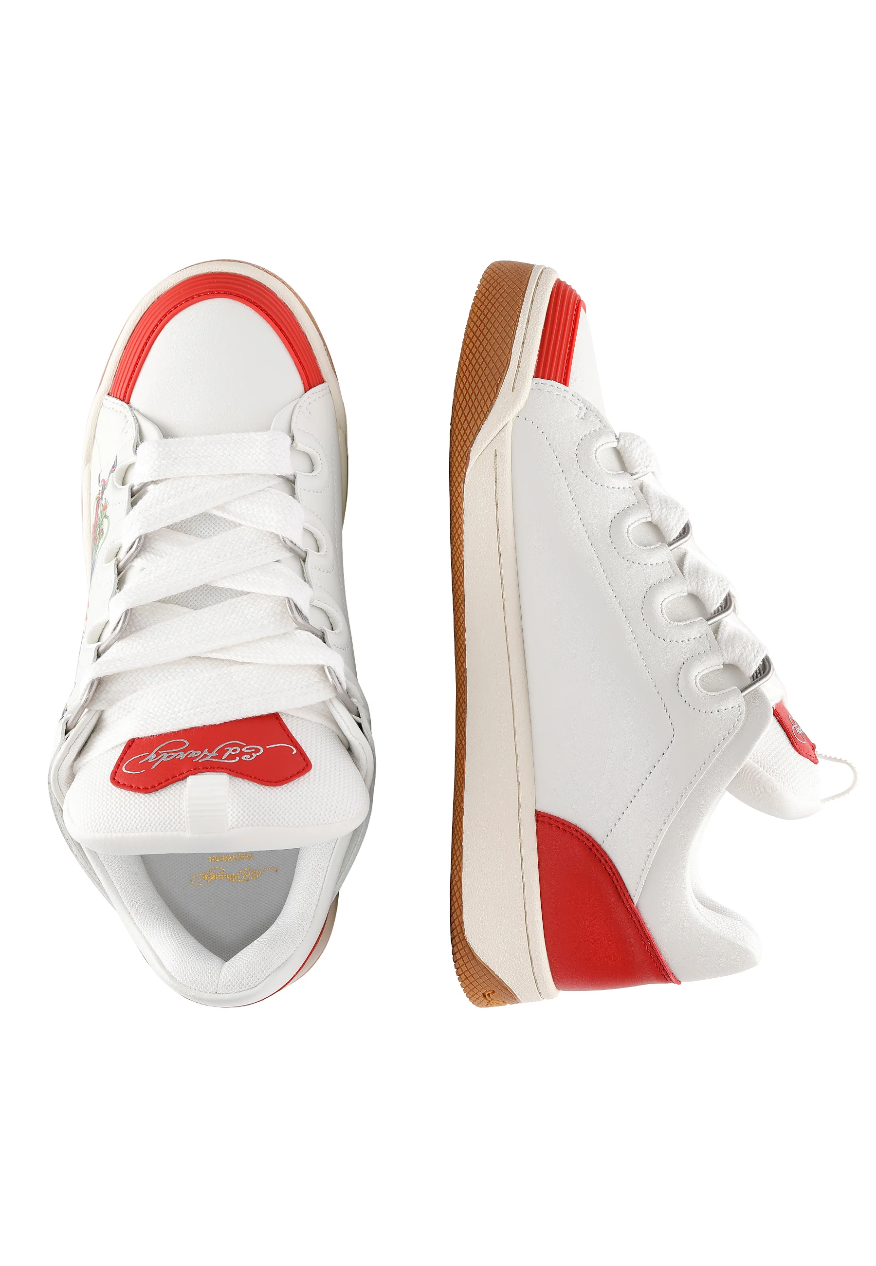 Mens Hardflip Low - Dragons - White/Red - Image 4