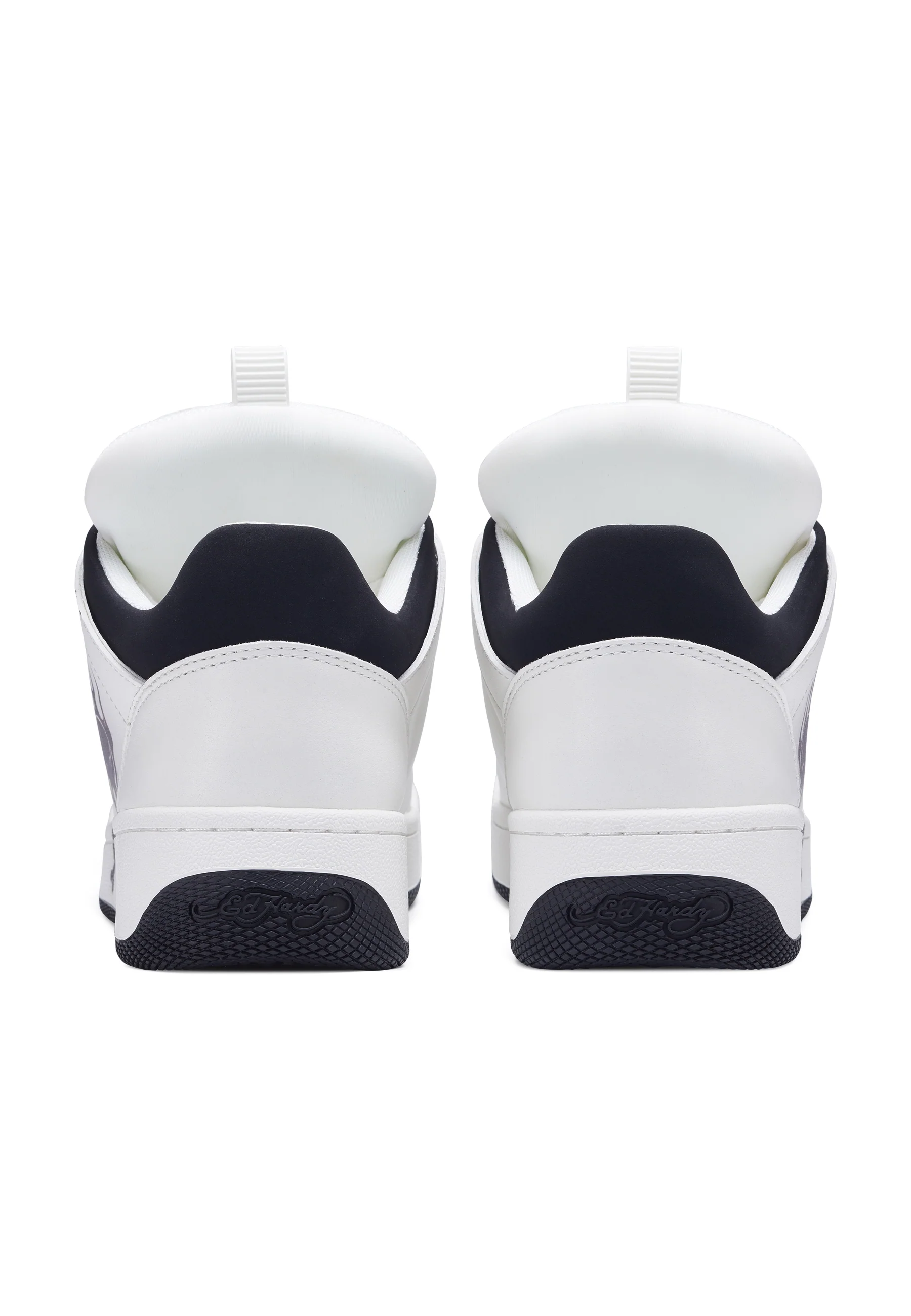 Mens Hardflip Low - Flaming Skull - White/Black - Image 4