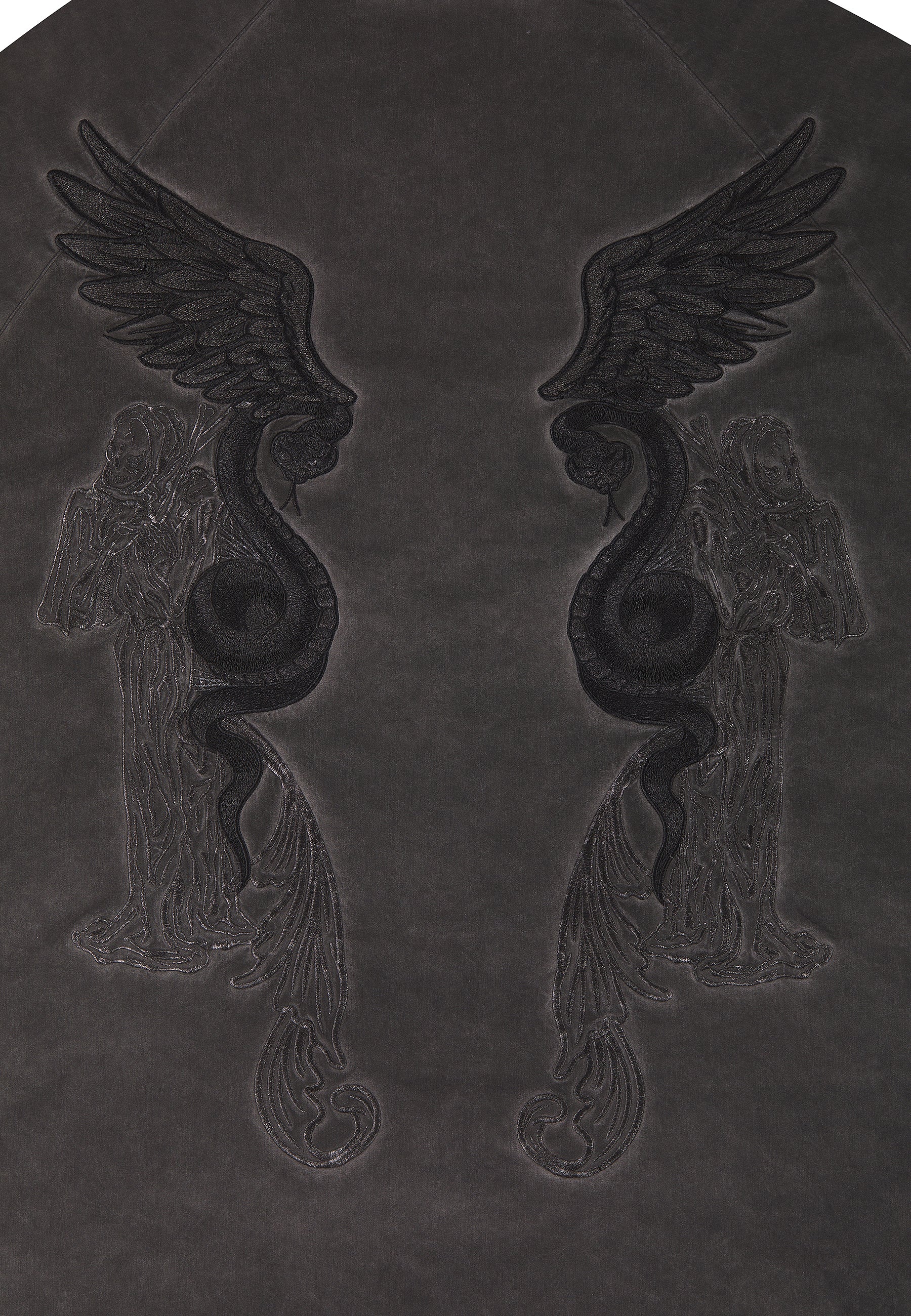 Mens Snake And Angel Track Jacket - Grey - Image 10