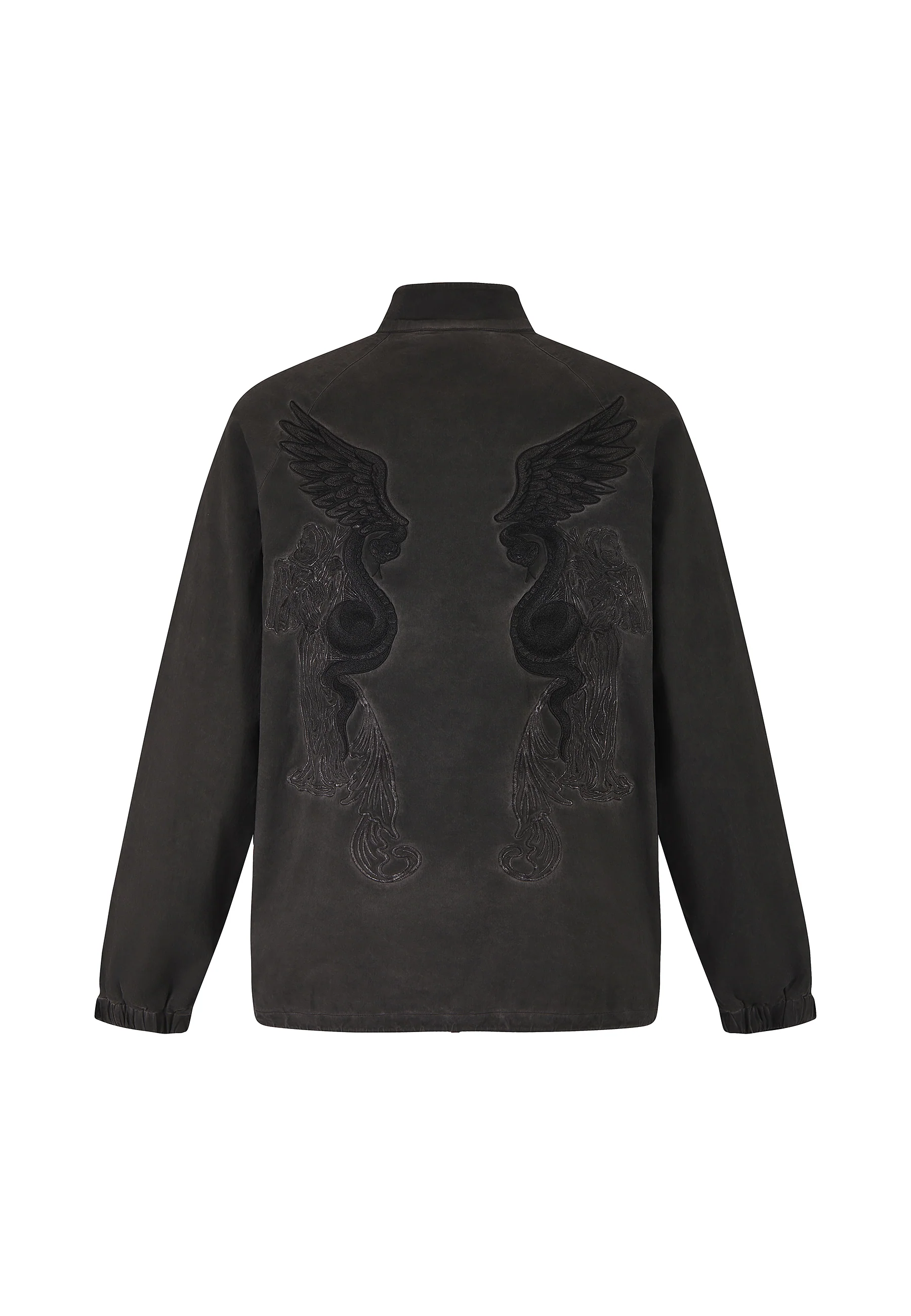 Mens Snake And Angel Track Jacket - Grey - Image 9