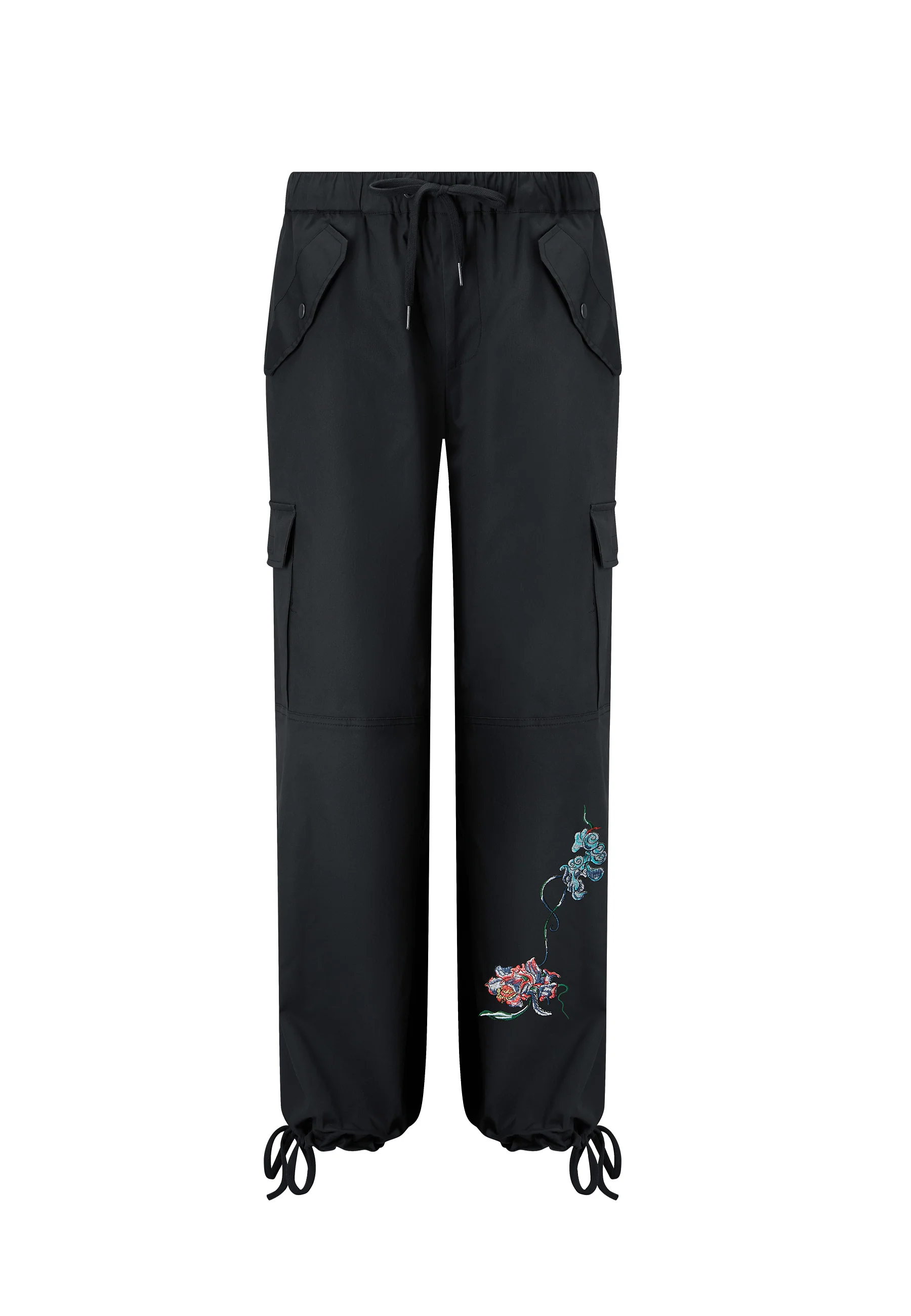 Womens Mystic Panther Cargo Pants Trousers - Black - Image 3
