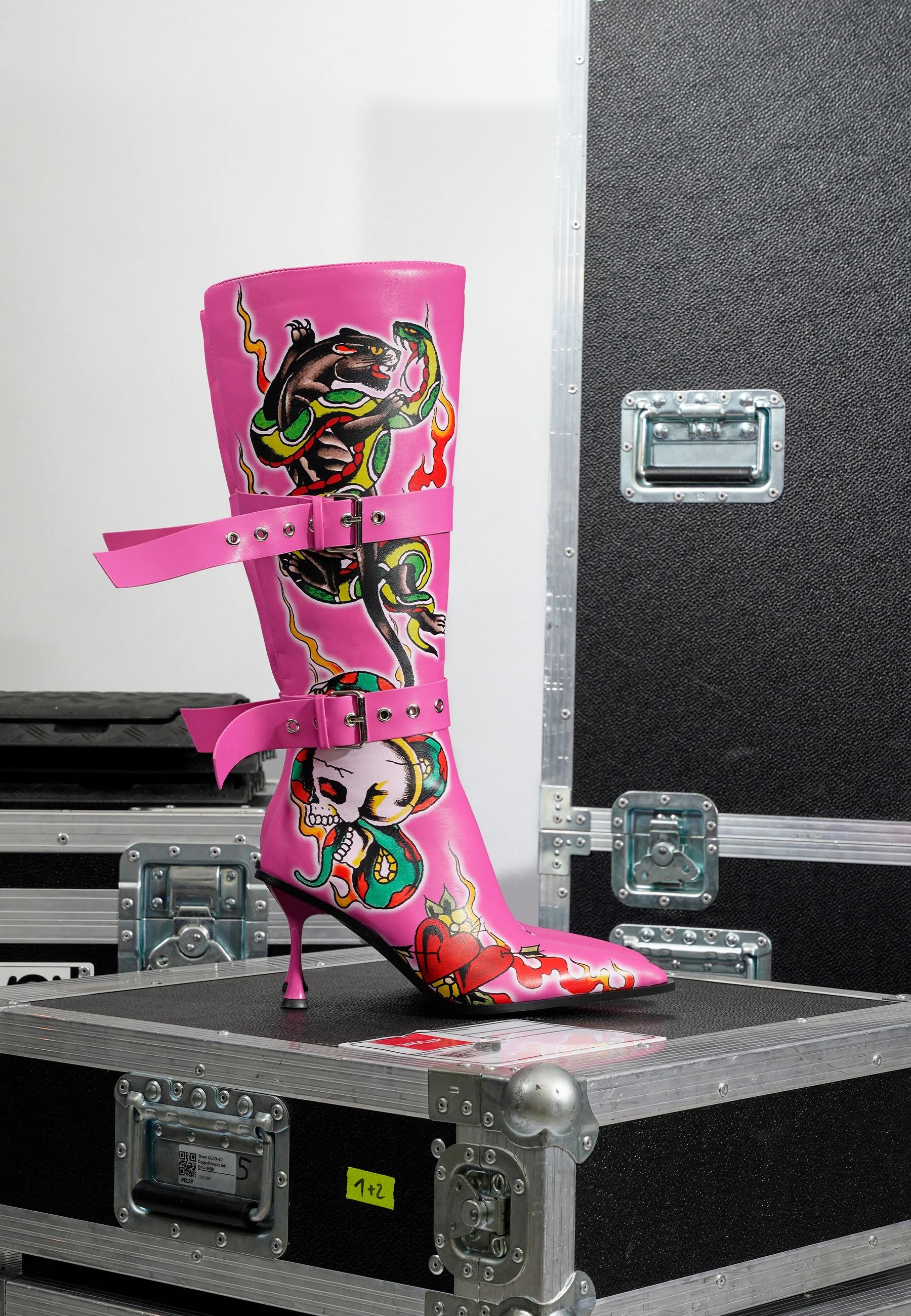 Tattoo Belt Boot - Pink - Image 4