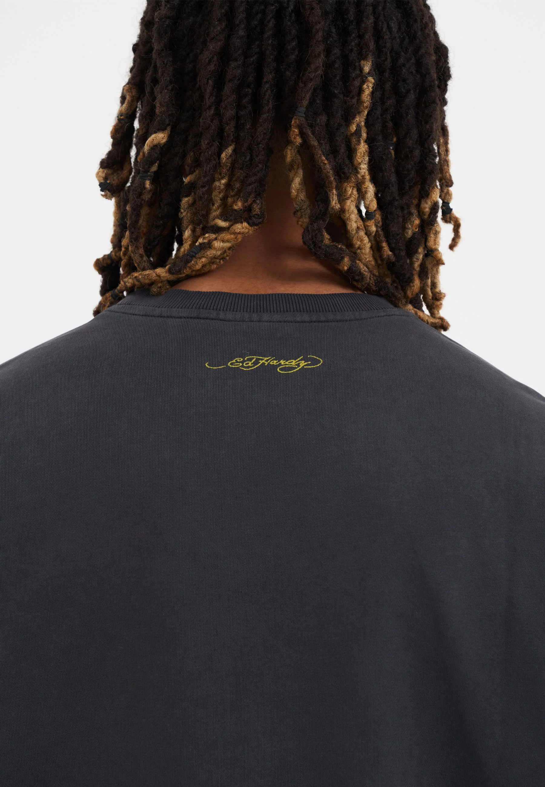 Mens Tiger-Vintage Roar Crew Neck Sweatshirt- Black - Image 5