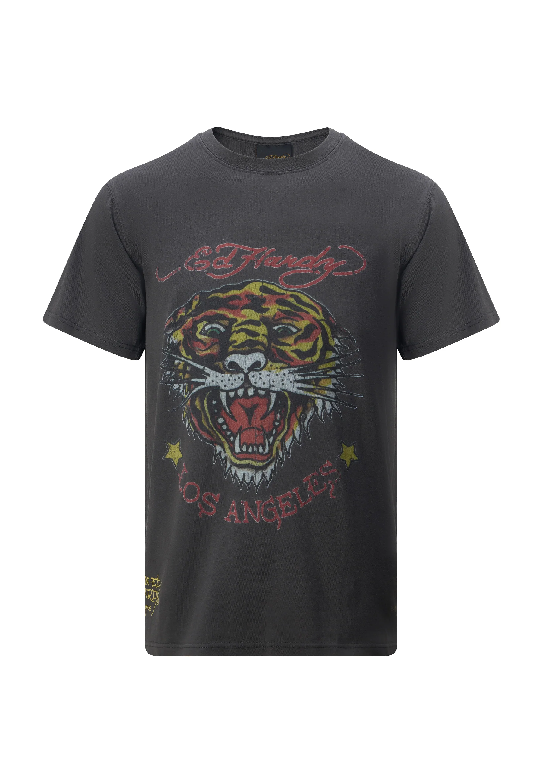 Mens Tiger-Vintage Roar T-Shirt - Black - Image 3