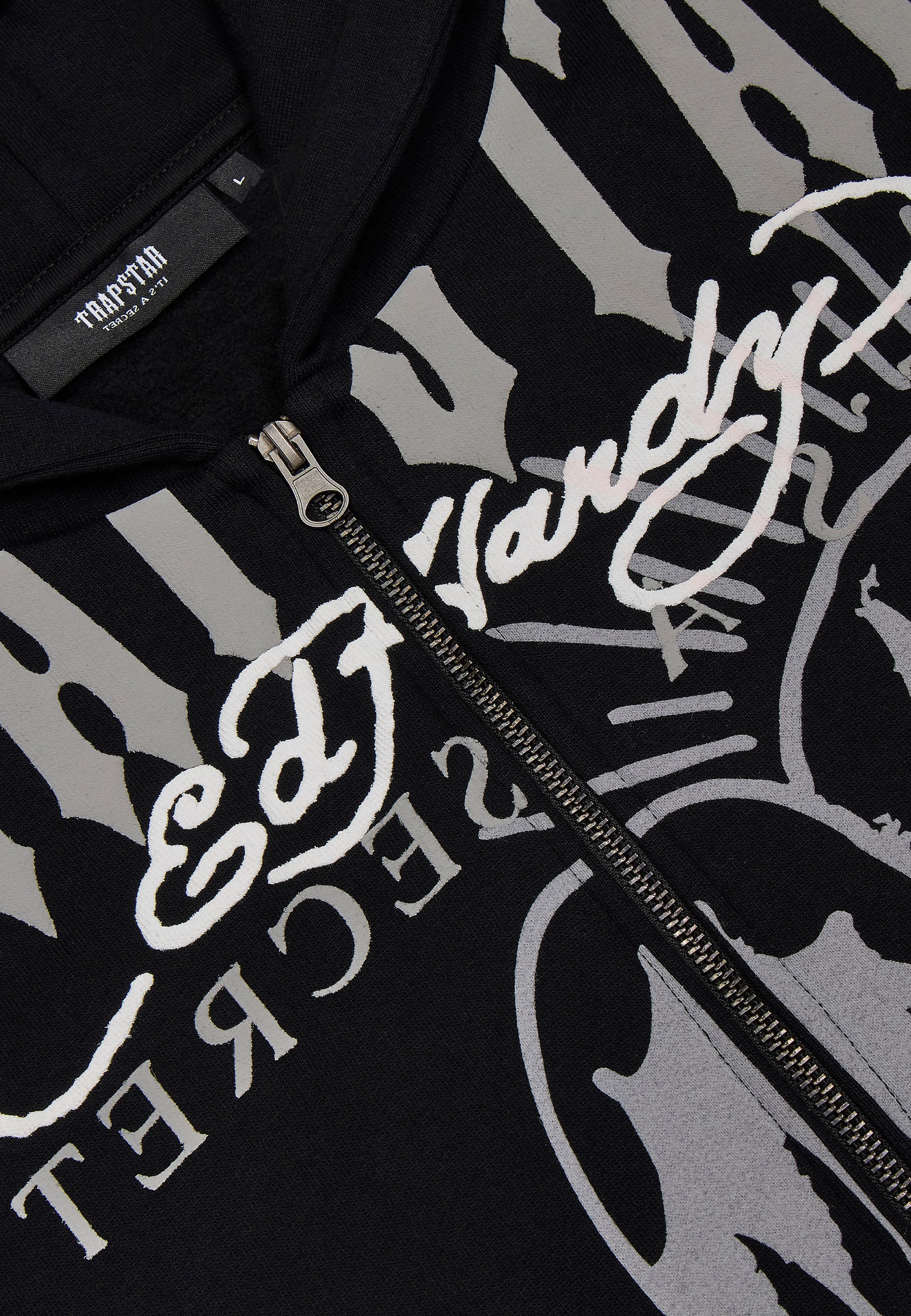 Trapstar X Ed Hardy DBD Tracksuit Hoodie - Black - Image 7