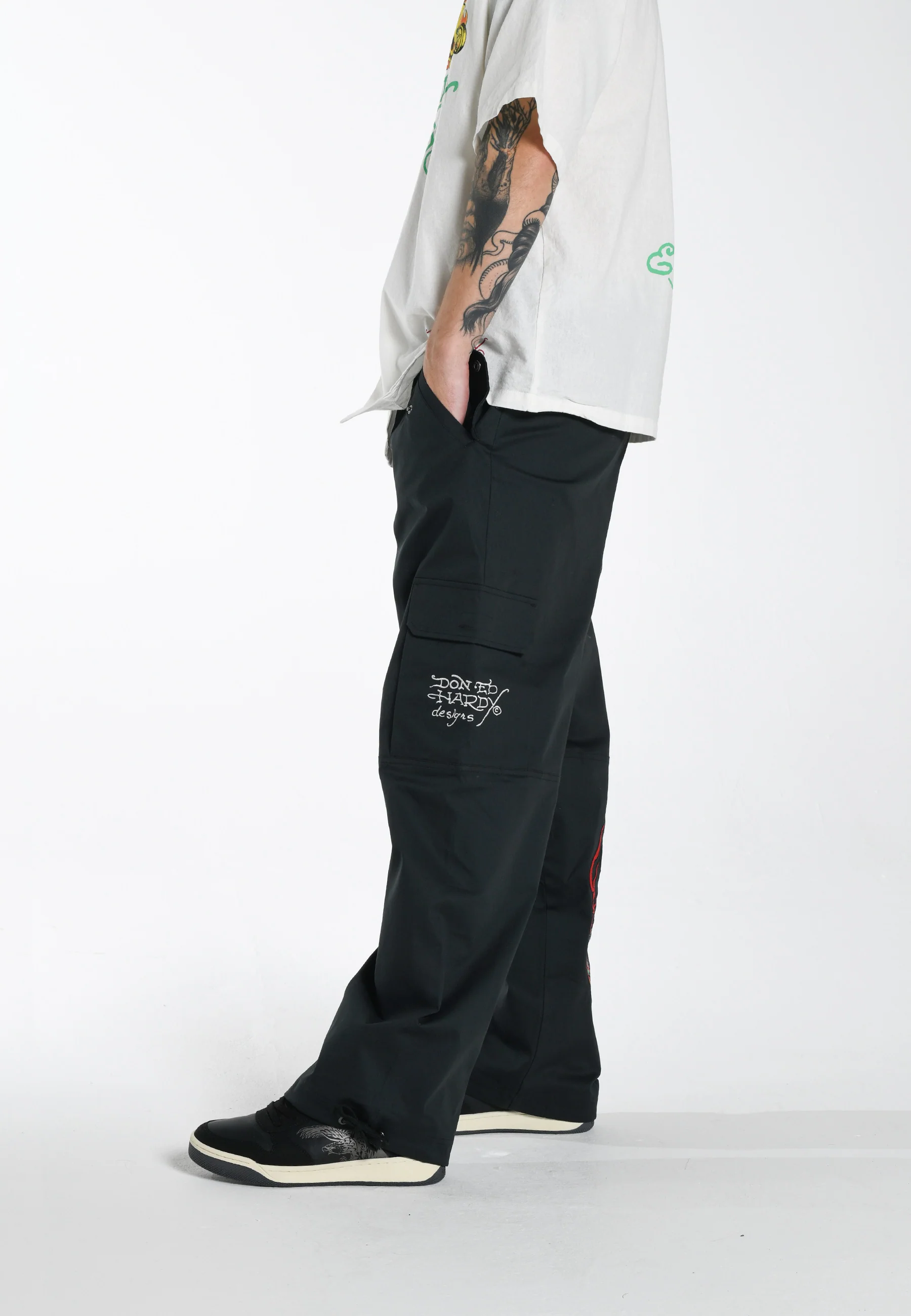 Mens Venom-Flames Woven Combat - Black - Image 3