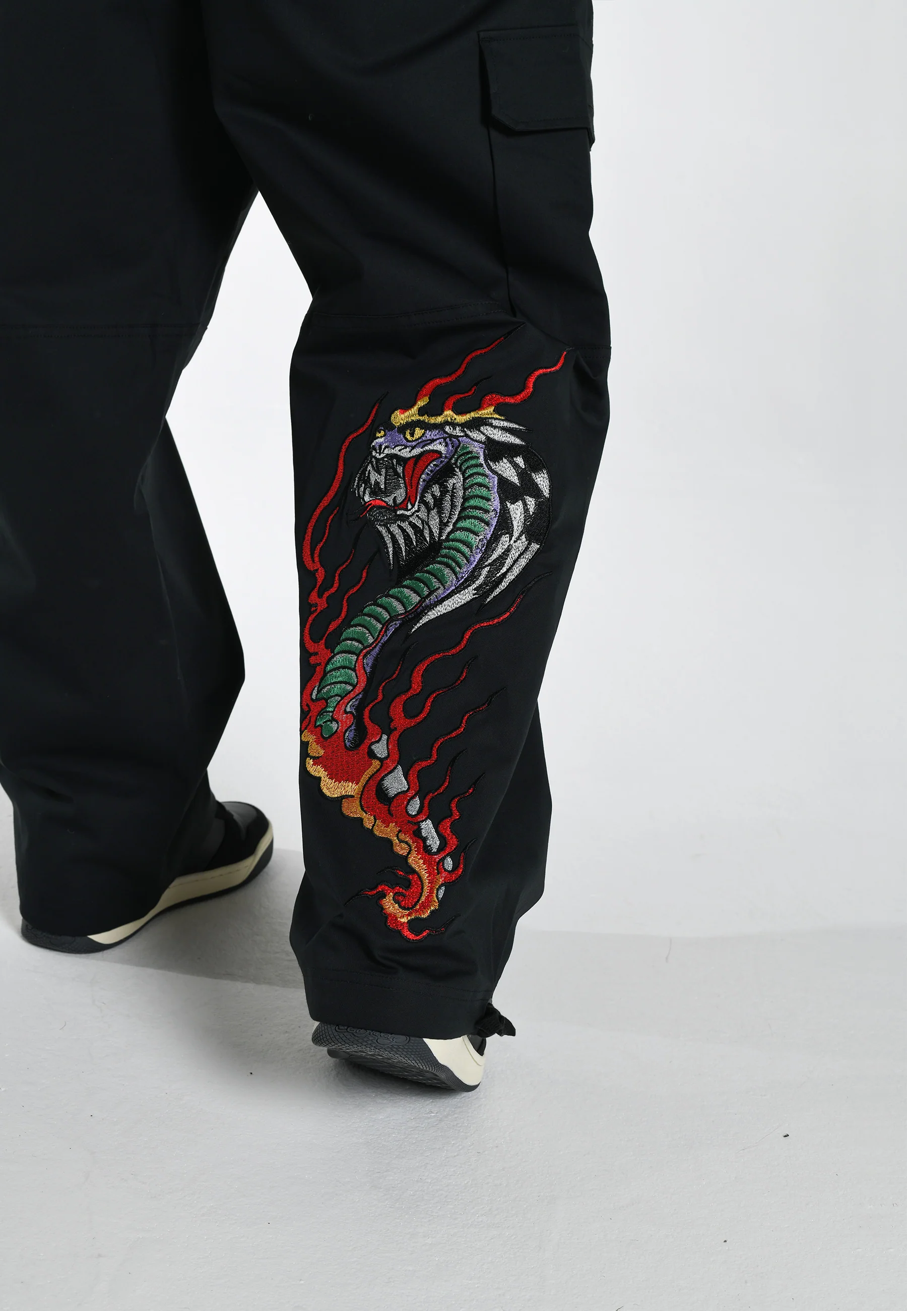 Mens Venom-Flames Woven Combat - Black - Image 4
