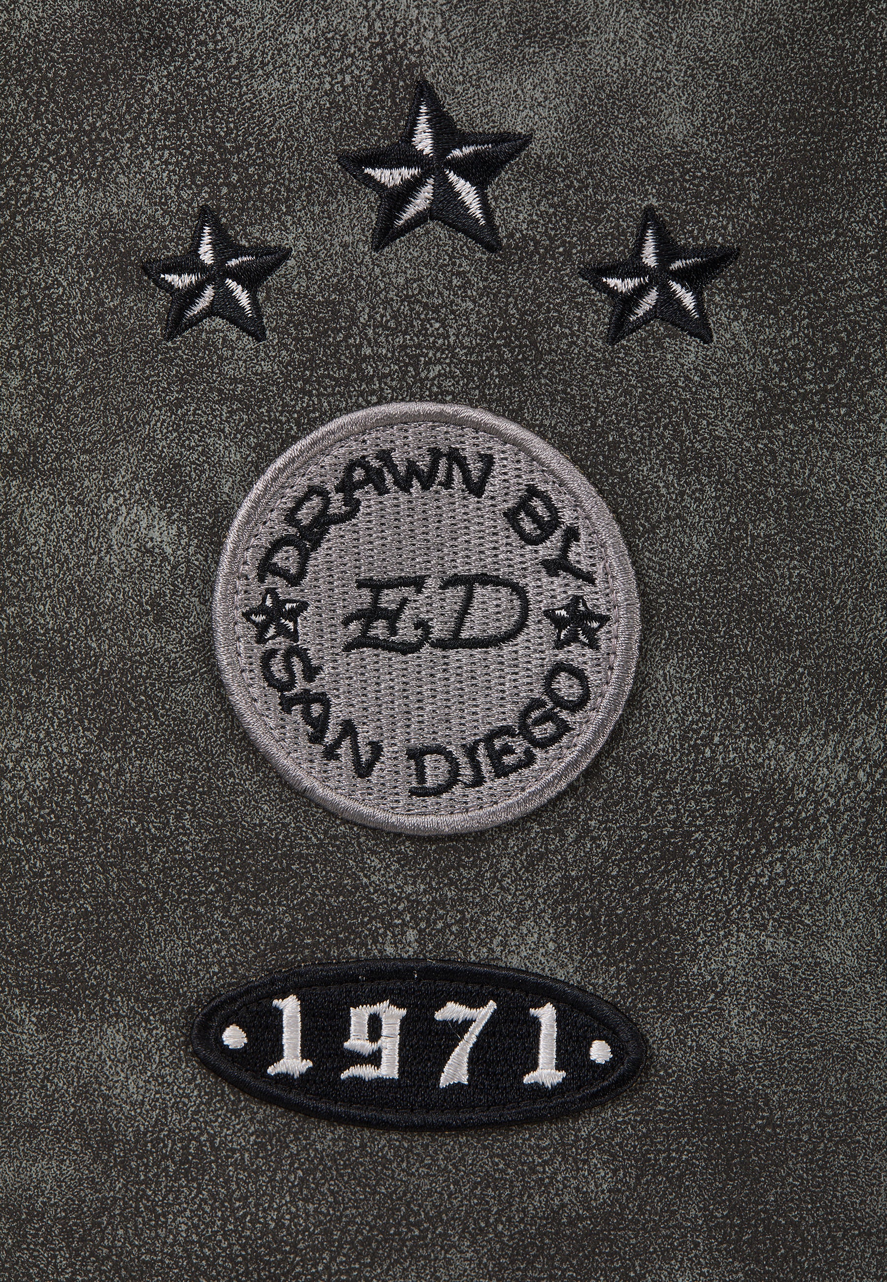 Womens 1971 Eagle Biker Jacket - Charcoal - Image 11