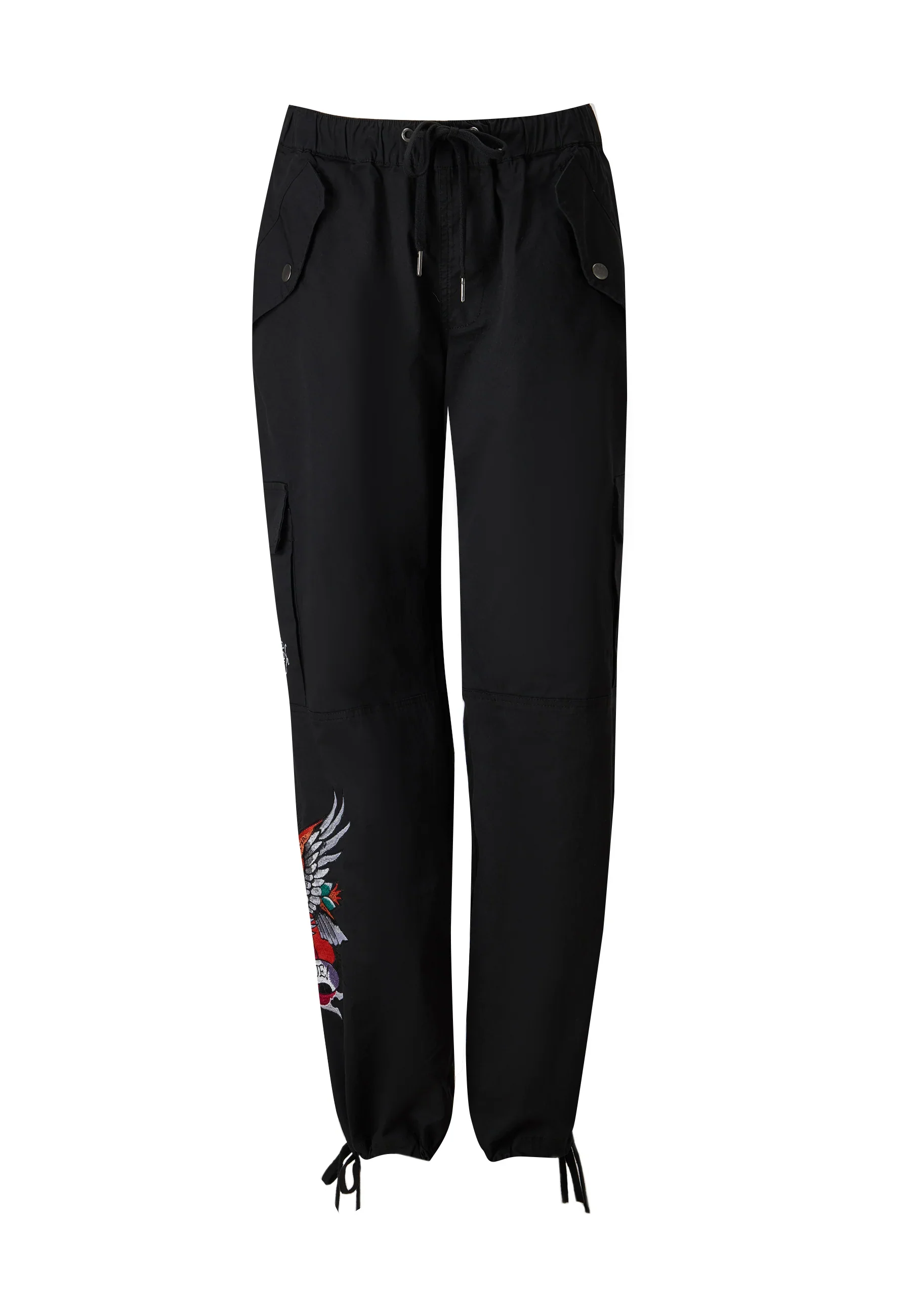 Womens Brave Heart Cargo Trouser - Black - Image 10