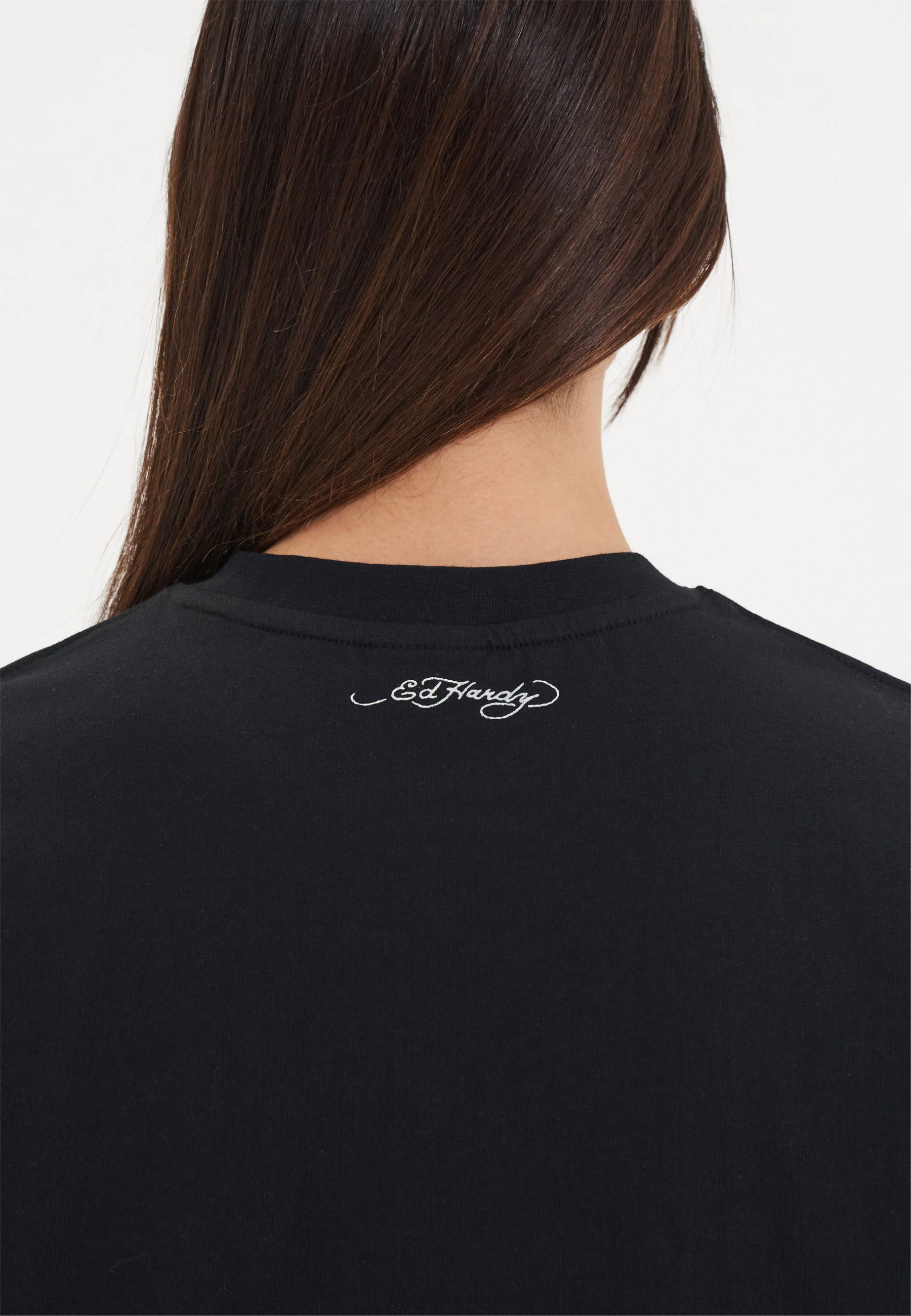 Womens Devil In Details Relaxed Tshirt Top - Black - Image 5