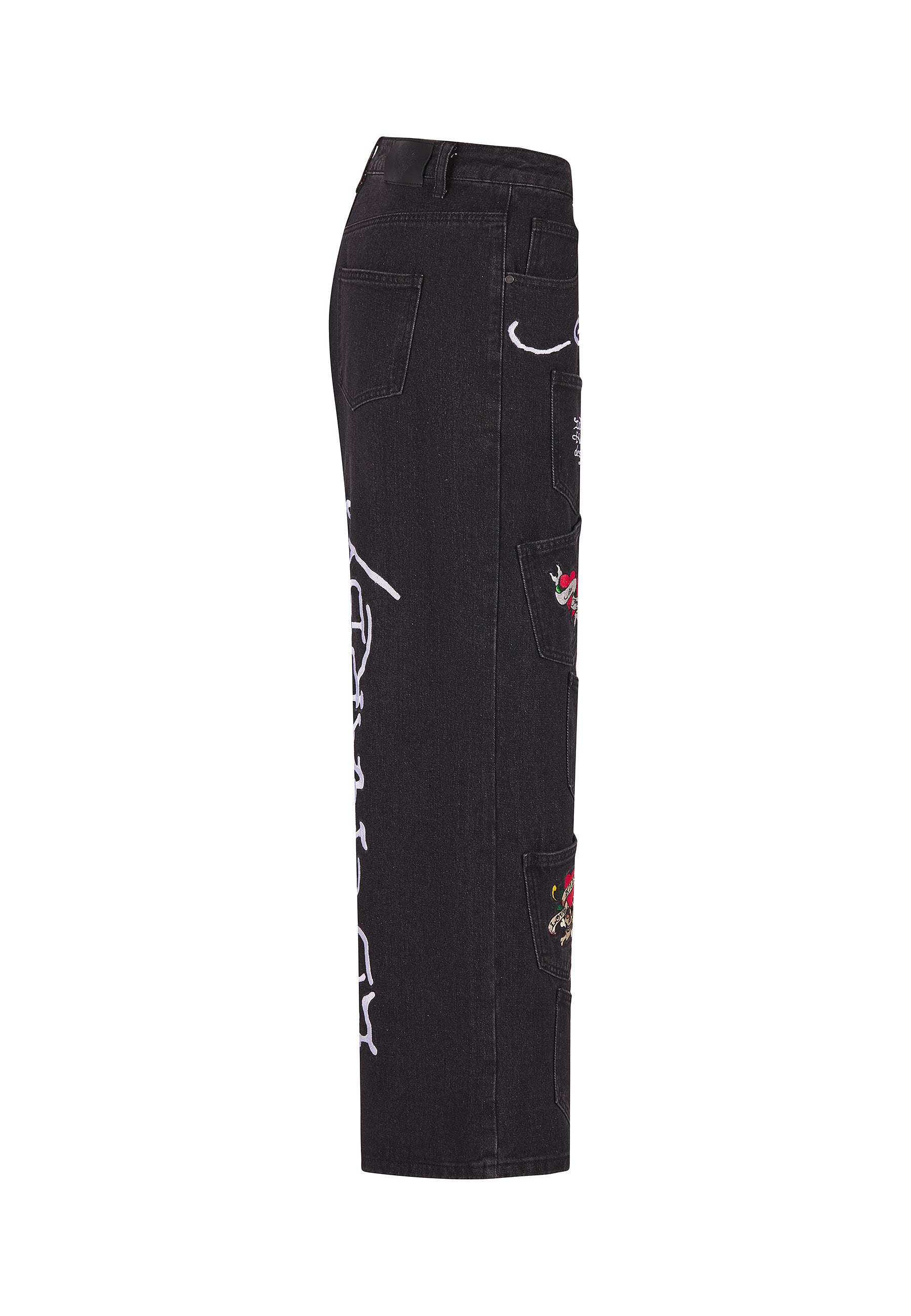 Womens Don Ed Multi Pocket Xtra Jeans - Black - Image 10