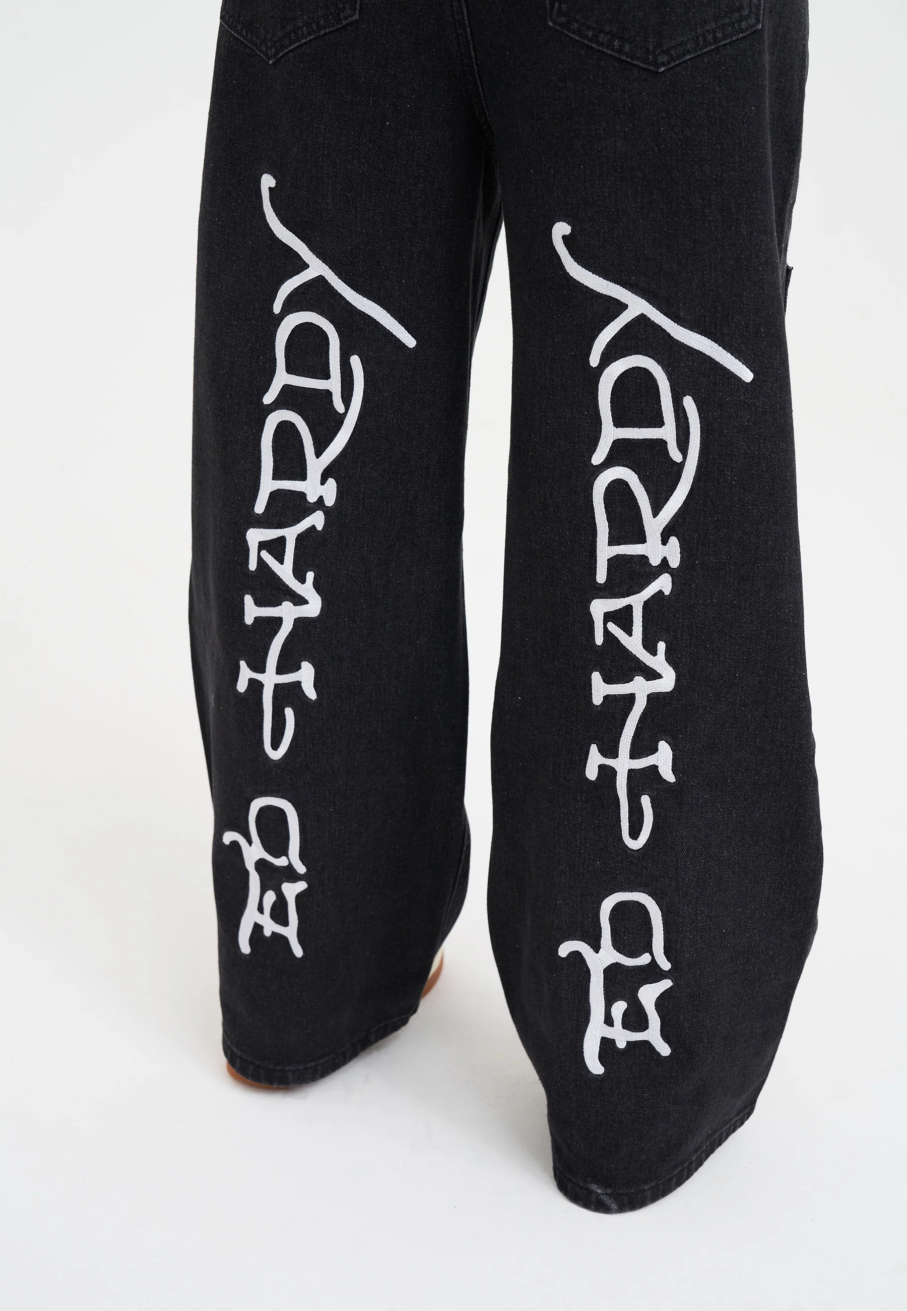 Womens Don Ed Multi Pocket Xtra Jeans - Black - Image 7