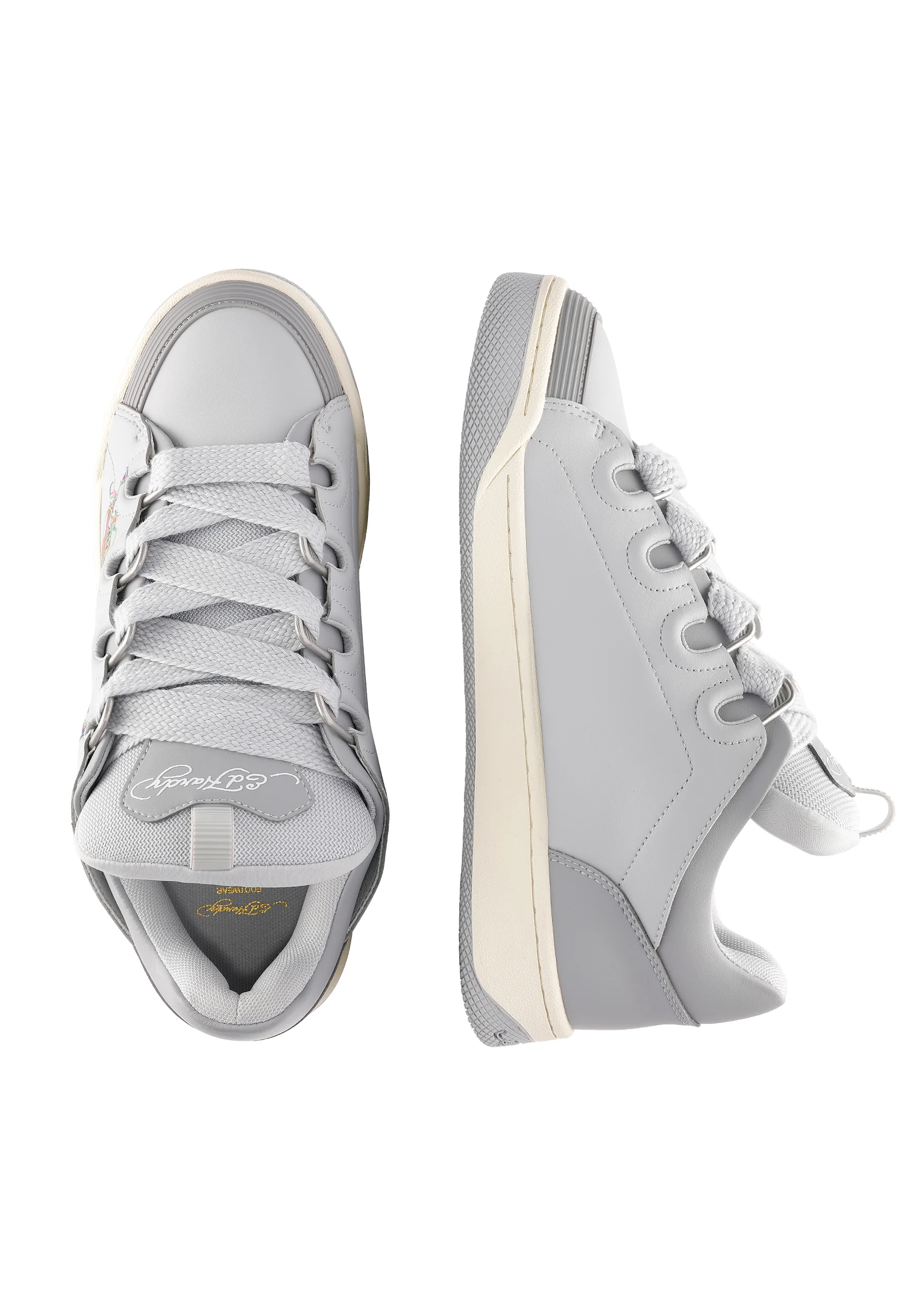 Womens Hardflip Low - Dragons - Dk Grey/Grey - Image 4