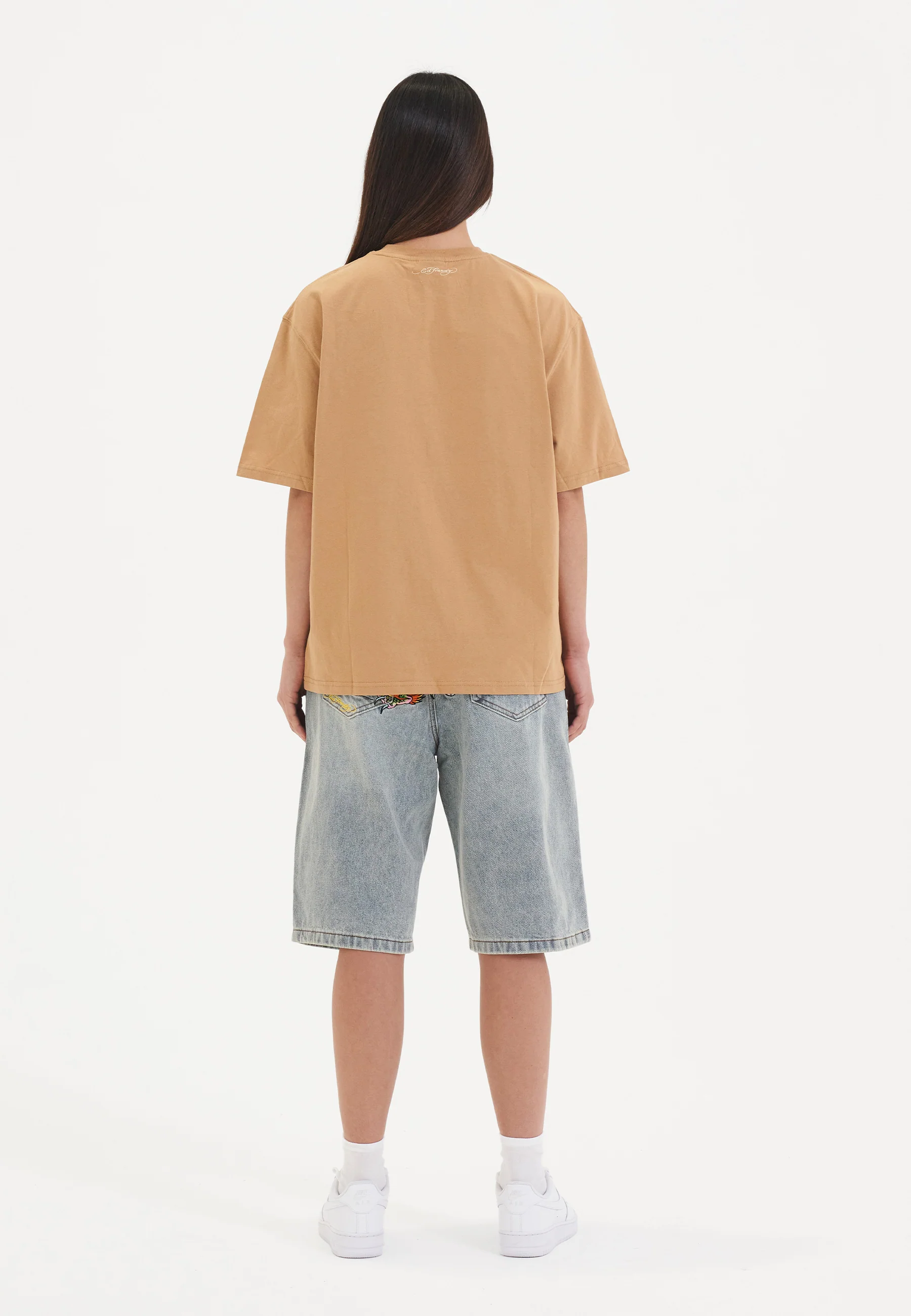 Womens Hummer Bird Relaxed Tshirt Top - Brown - Image 5