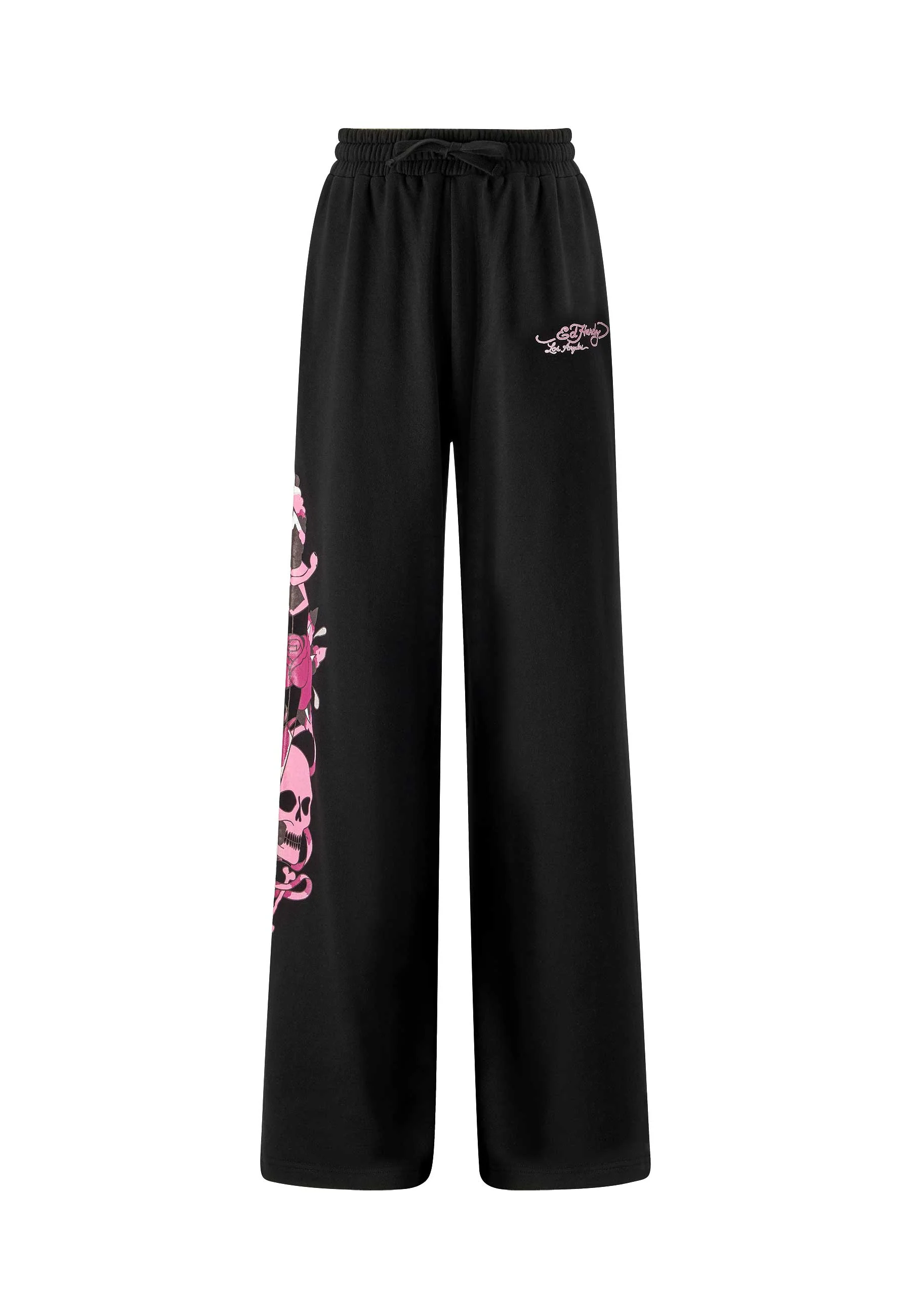 Womens Love Wrapped Relaxed Jogger - Black - Image 5