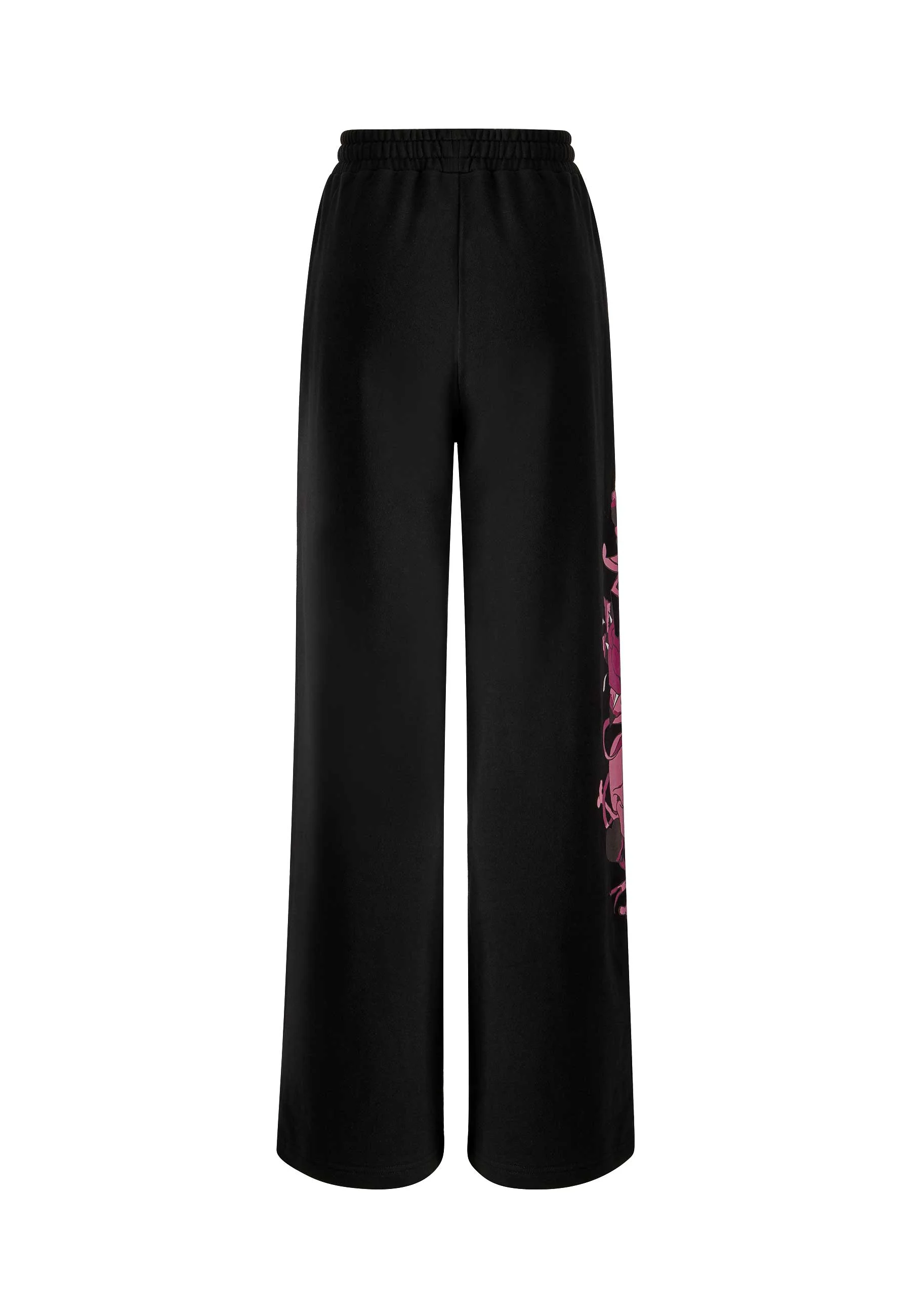 Womens Love Wrapped Relaxed Jogger - Black - Image 7