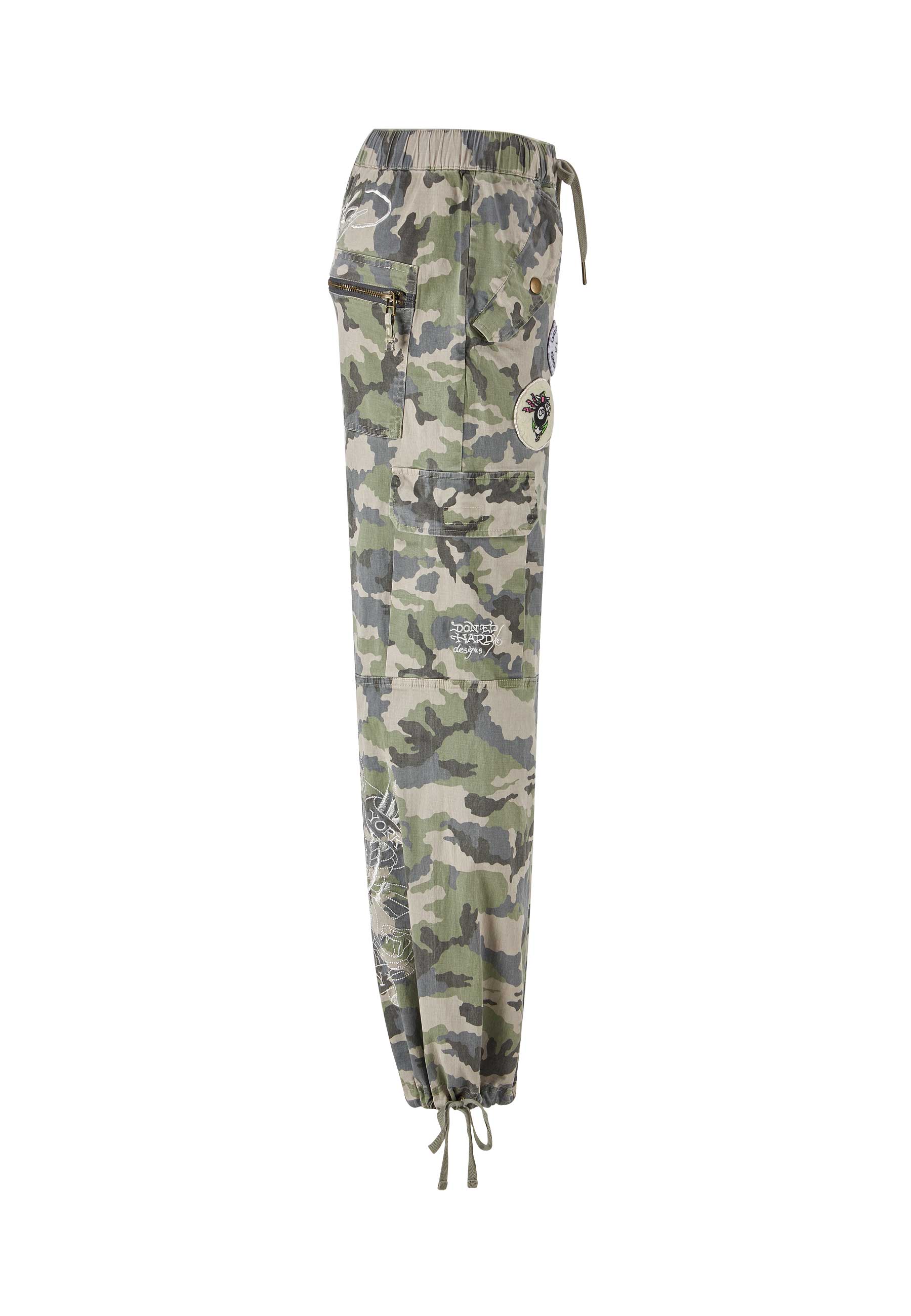 Womens Nyc Badge Cargo Trouser - Camo - Image 10