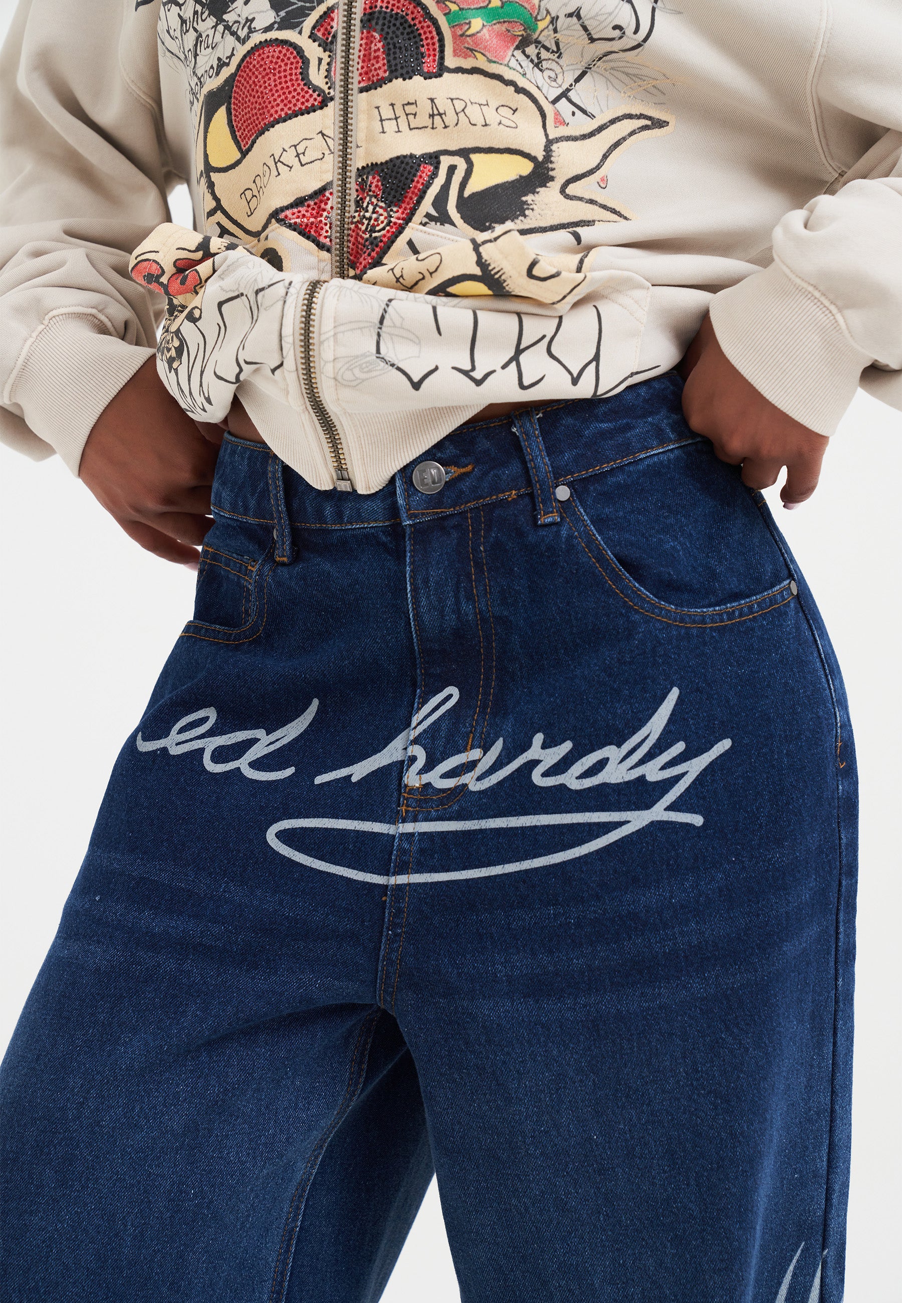 Womens Paris Xxtra Jeans - Indigo - Image 5