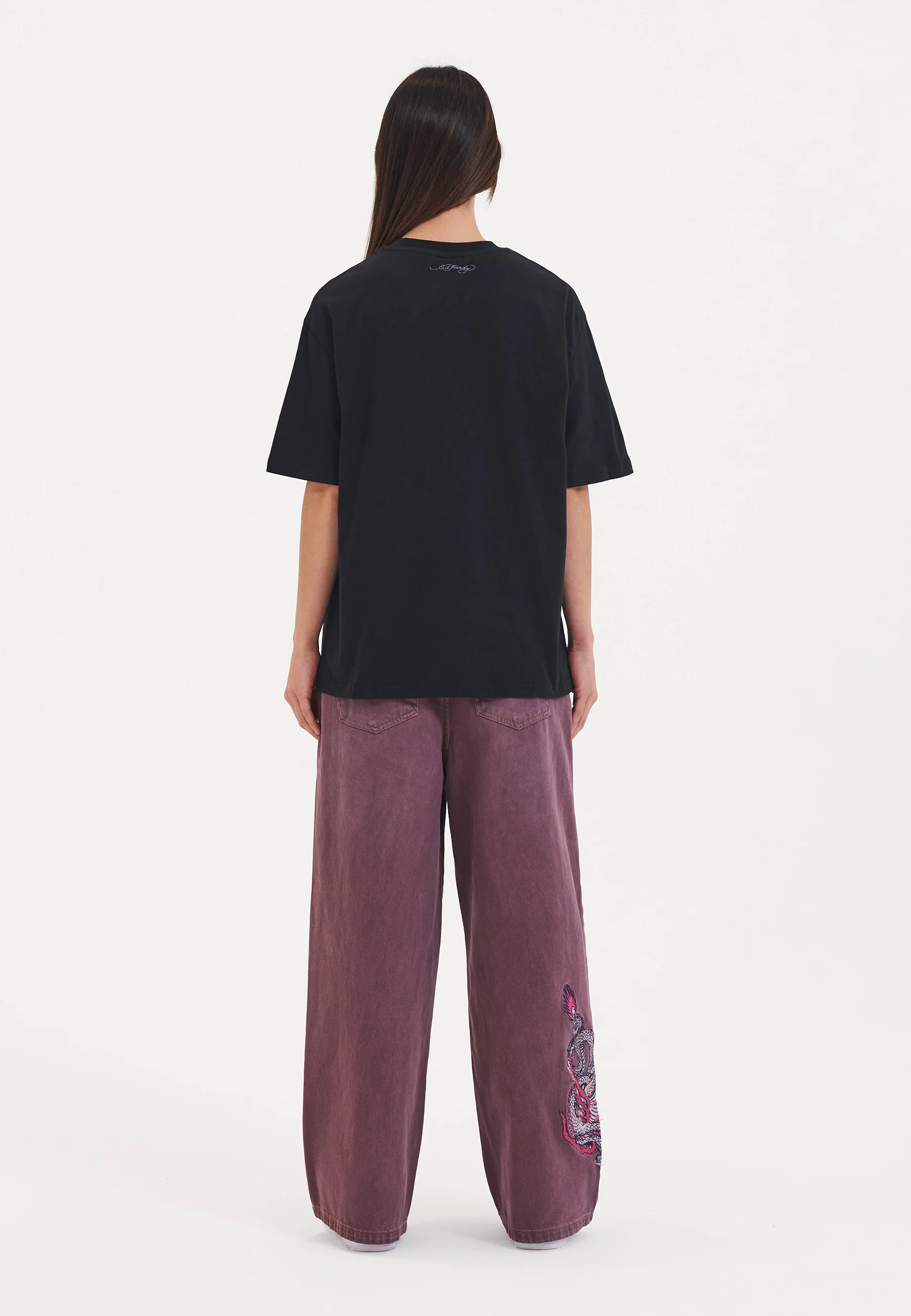 Womens Pretty In Punk Relaxed Tshirt Top - Black - Image 4