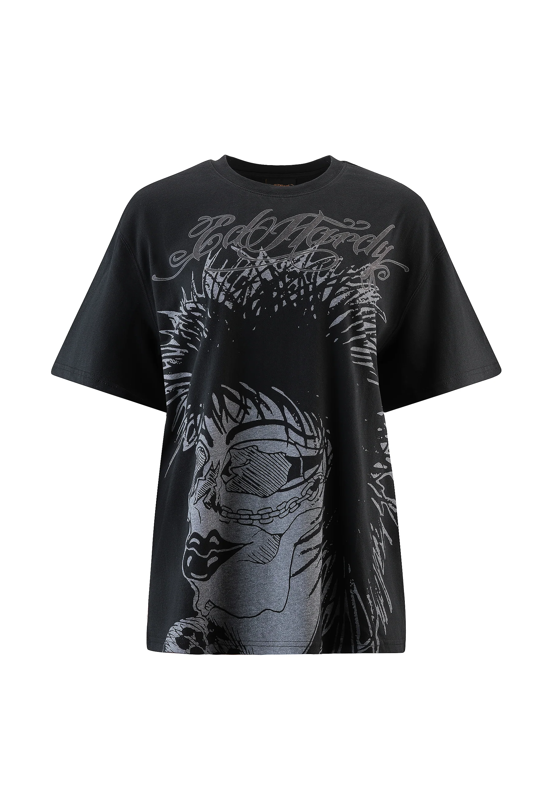 Womens Pretty In Punk Relaxed Tshirt Top - Black - Image 6